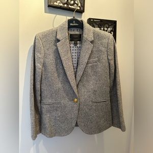 JCrew Wool Gray Blazer, Size 2P